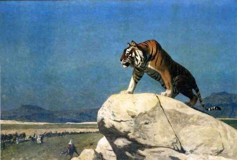 Jean-Leon Gerome Tiger On The Watch Ii